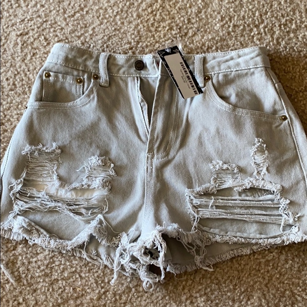Denim shorts